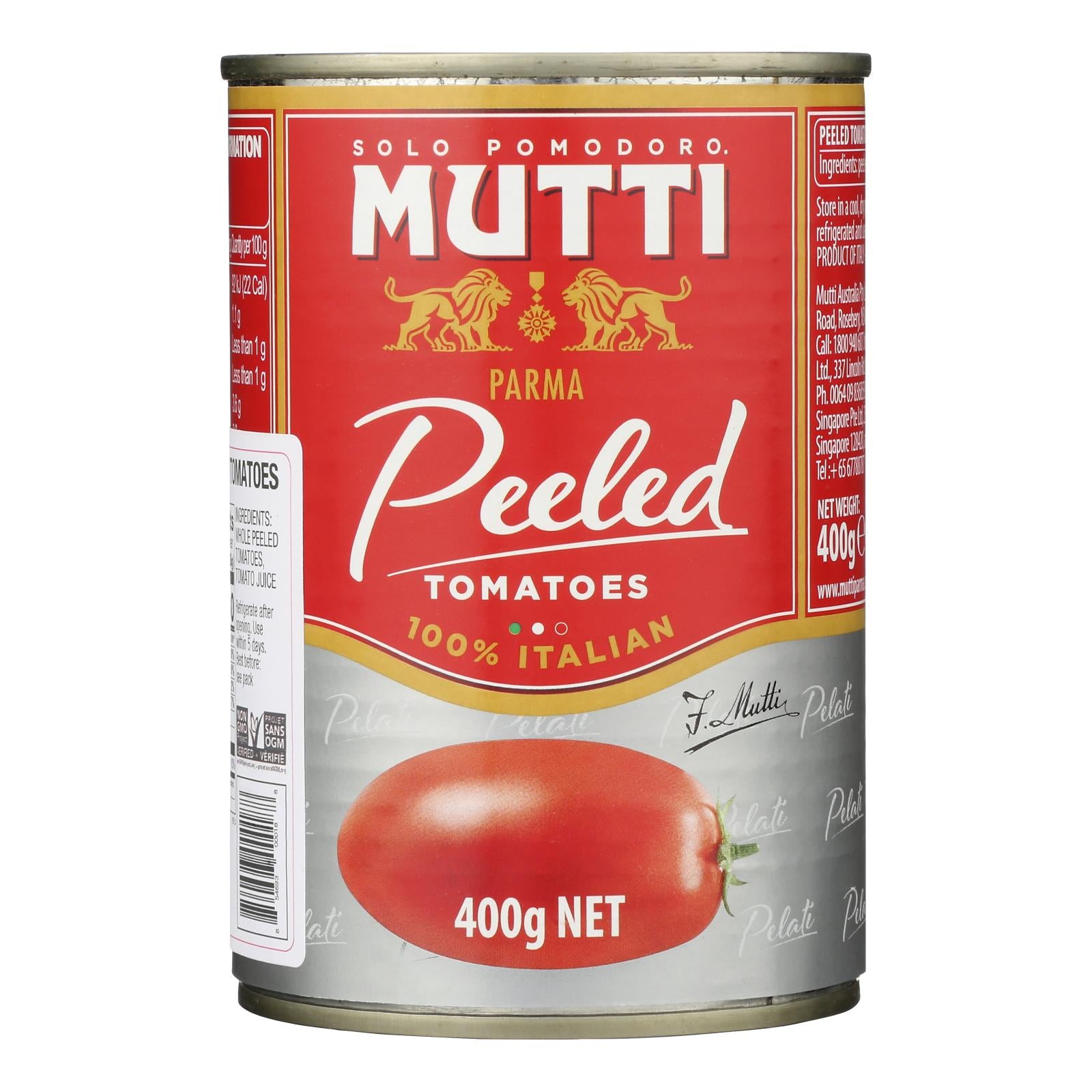 Mutti - Tomatoes Whole Peeled - Case of 12 - 14 OZ