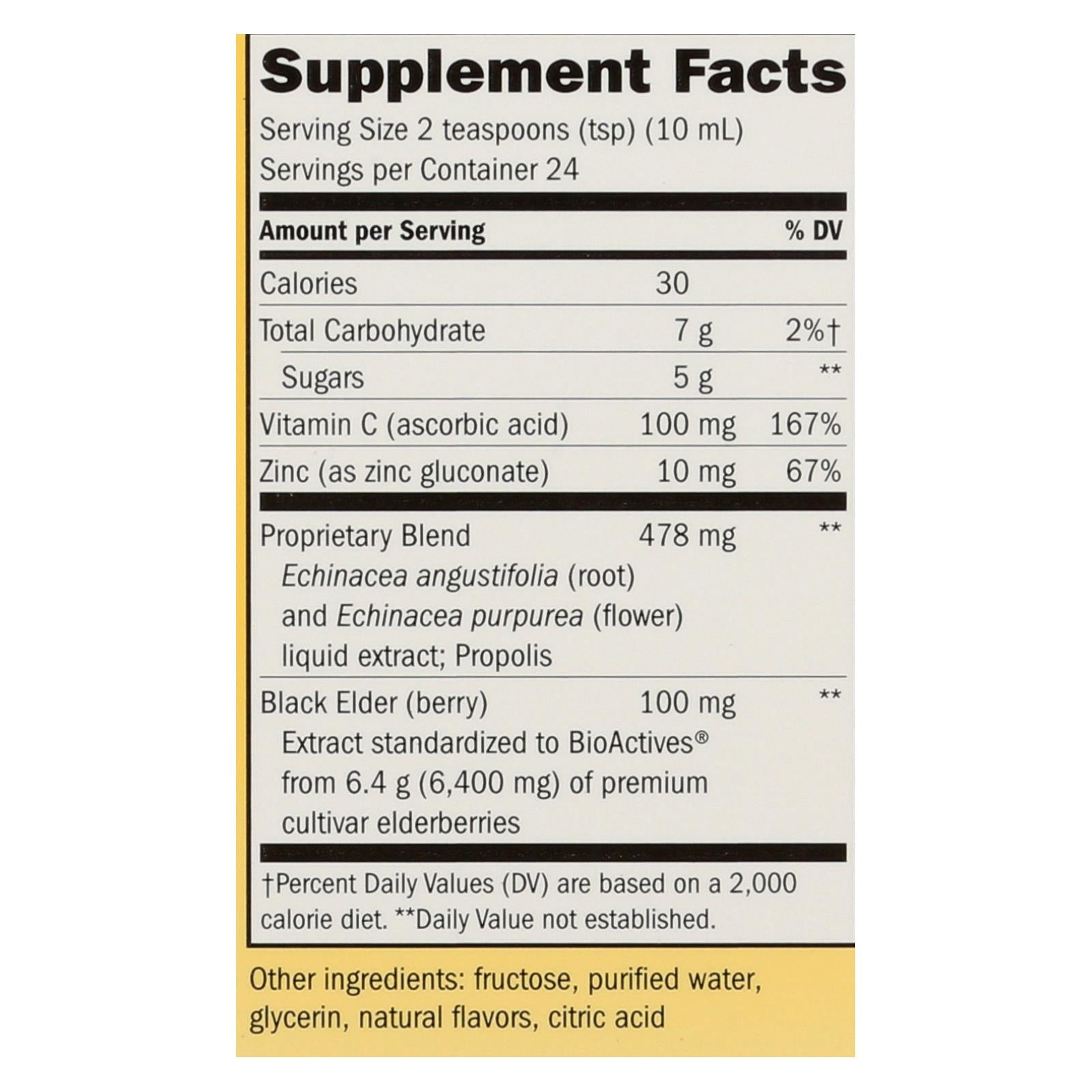 Nature's Way Sambucus Immune Syrup - 8 Fl Oz - Support Your Immune Health Naturally