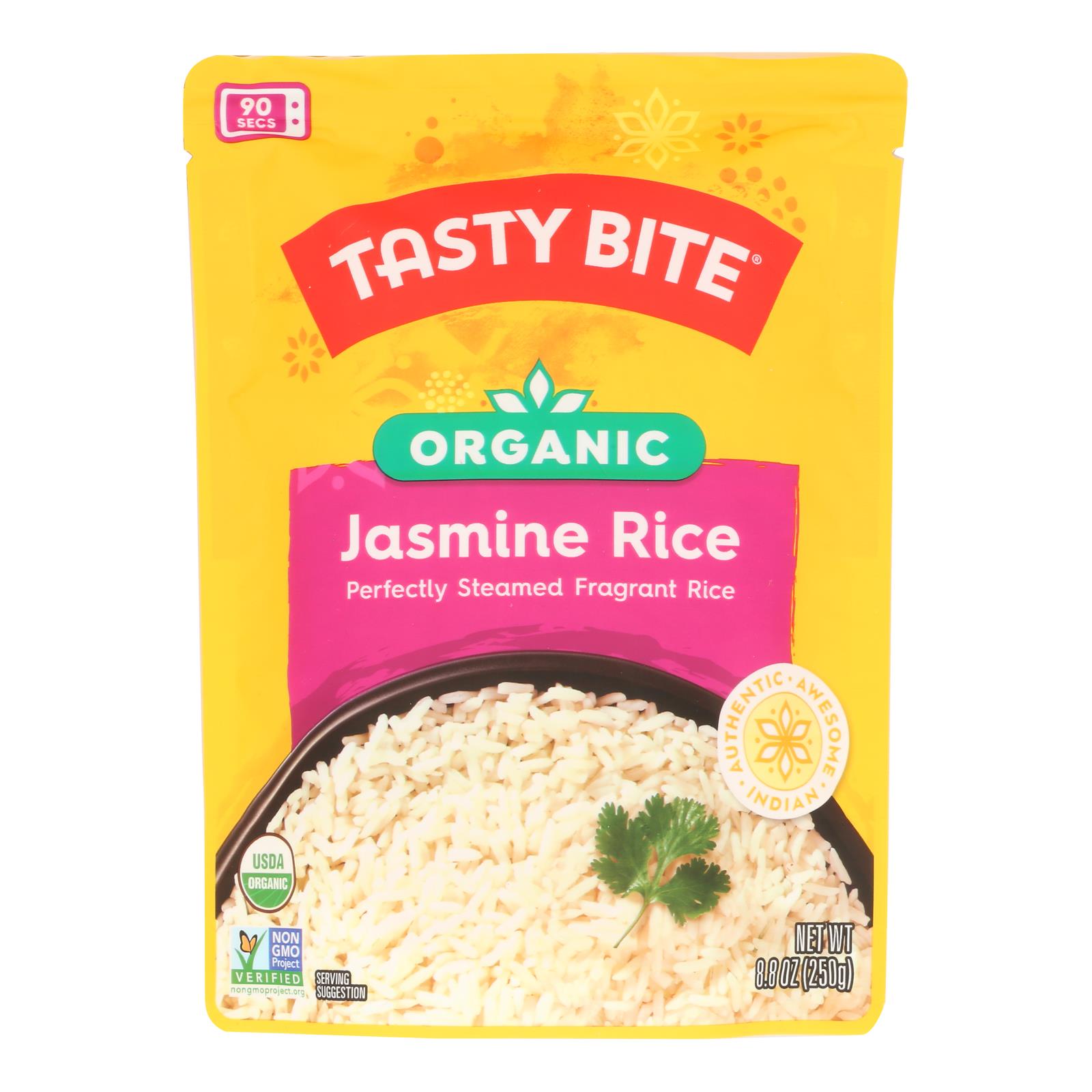 Tasty Bite - Rice Jasmine - Case of 12-8.8 OZ