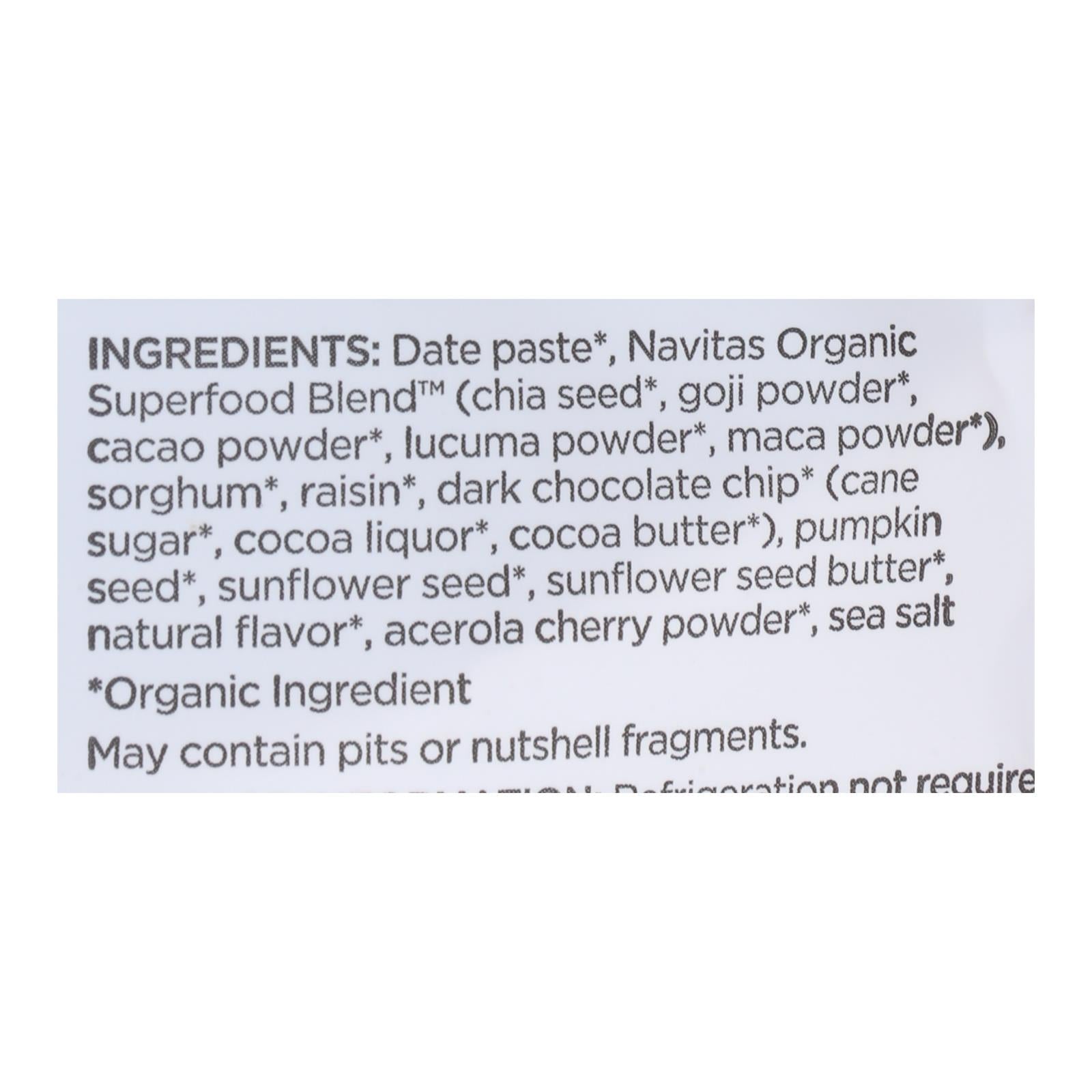 Navitas Naturals Snacks - Organic - Power - Cacao Goji - 8 oz - case of 12