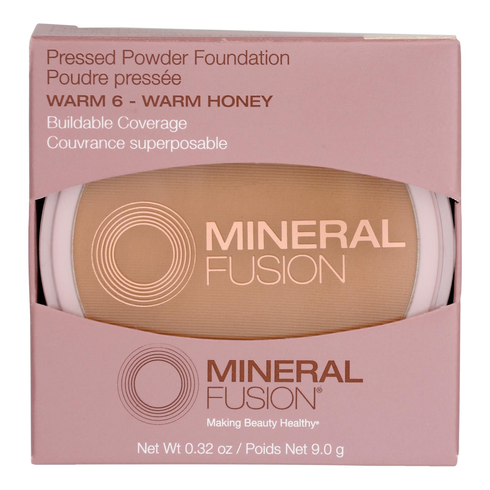 Mineral Fusion - Mkup Pressed Base Warm 6 - 1 Each-.32 OZ