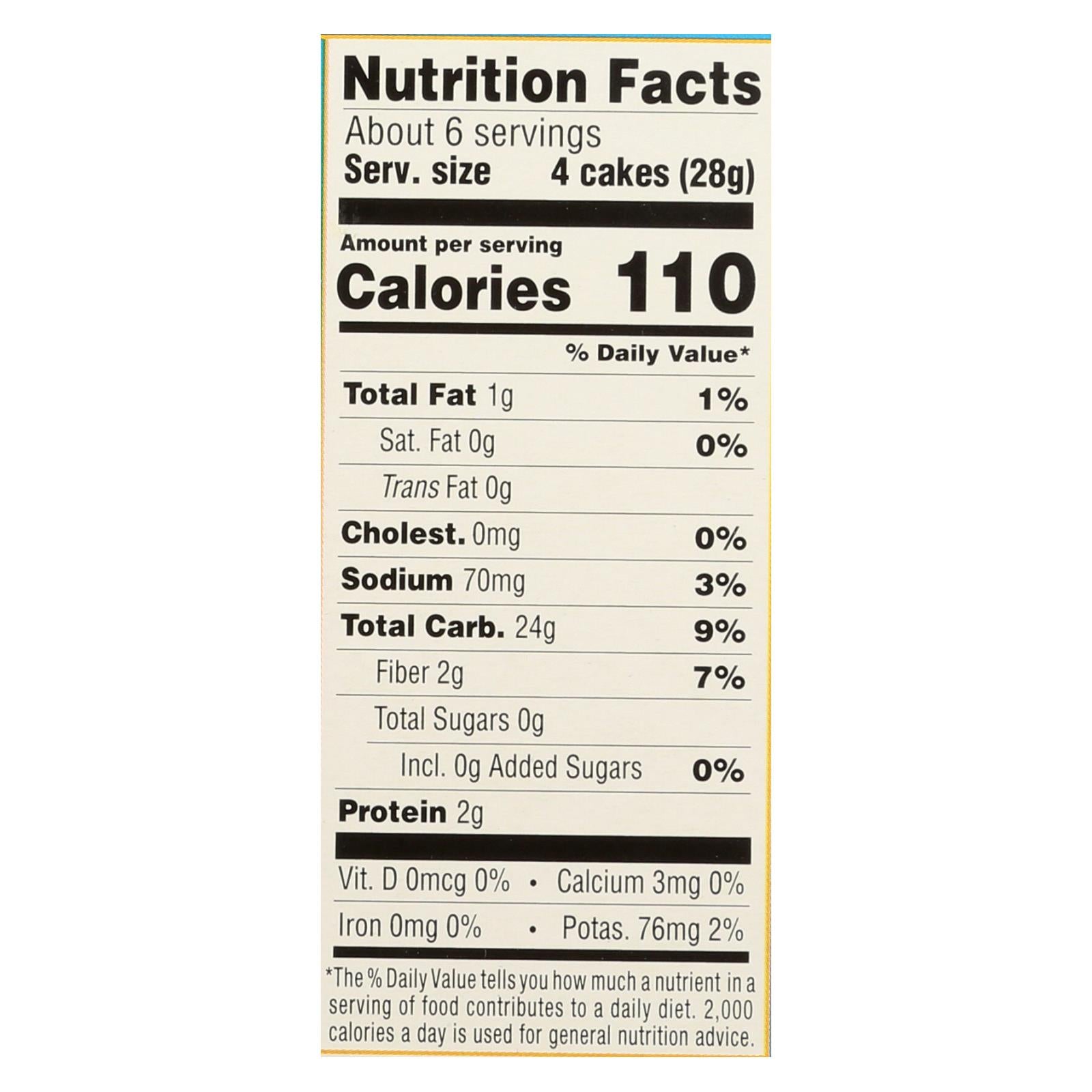 Lundberg Family Farms - Rice Ck Brn Ls Thn Stk - Case of 6-6 OZ