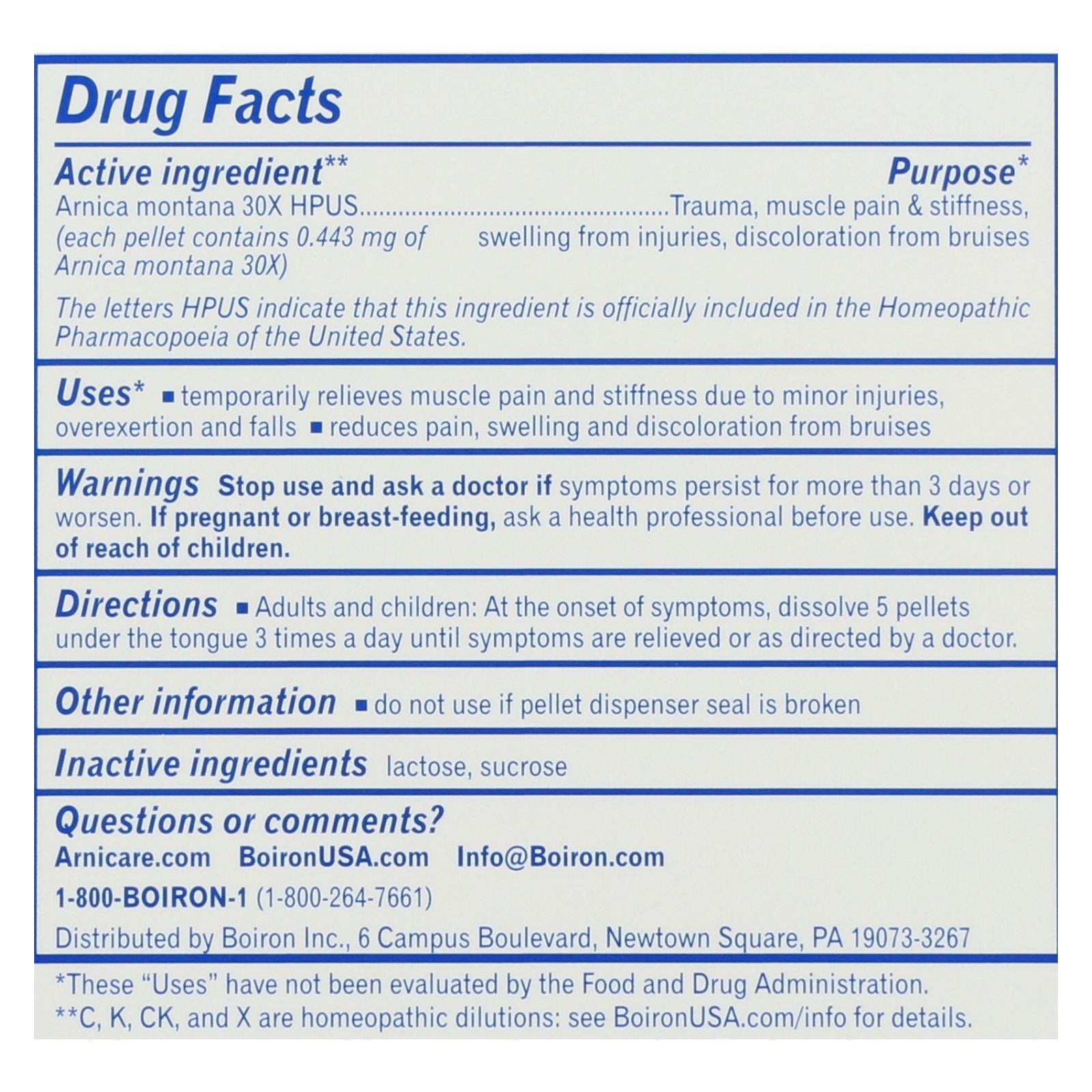 Boiron Arnicare 30x Pain Relief Gel - 3 Tube Pack for Muscle and Joint Discomfort