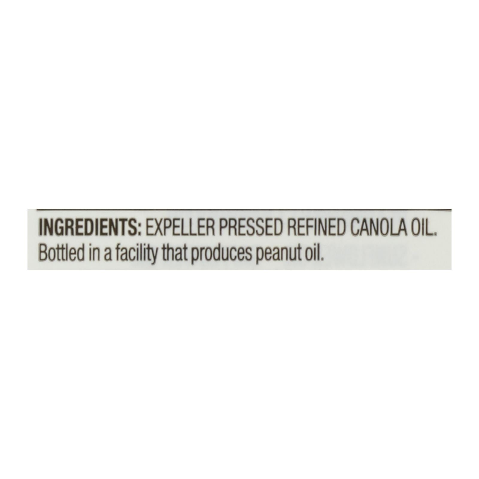 Spectrum Naturals Refined Canola Oil - Case of 12 - 32 Fl oz.
