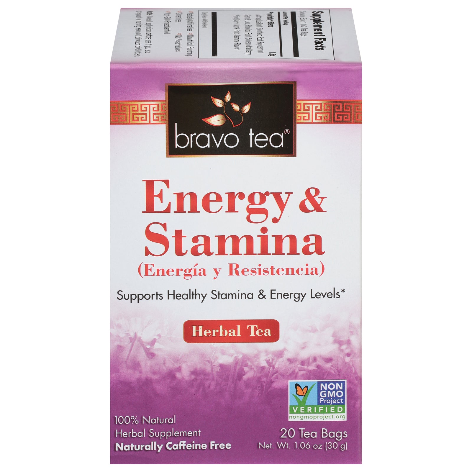 Bravo Teas and Herbs - Tea - Energy and Stamina - 20 Bag