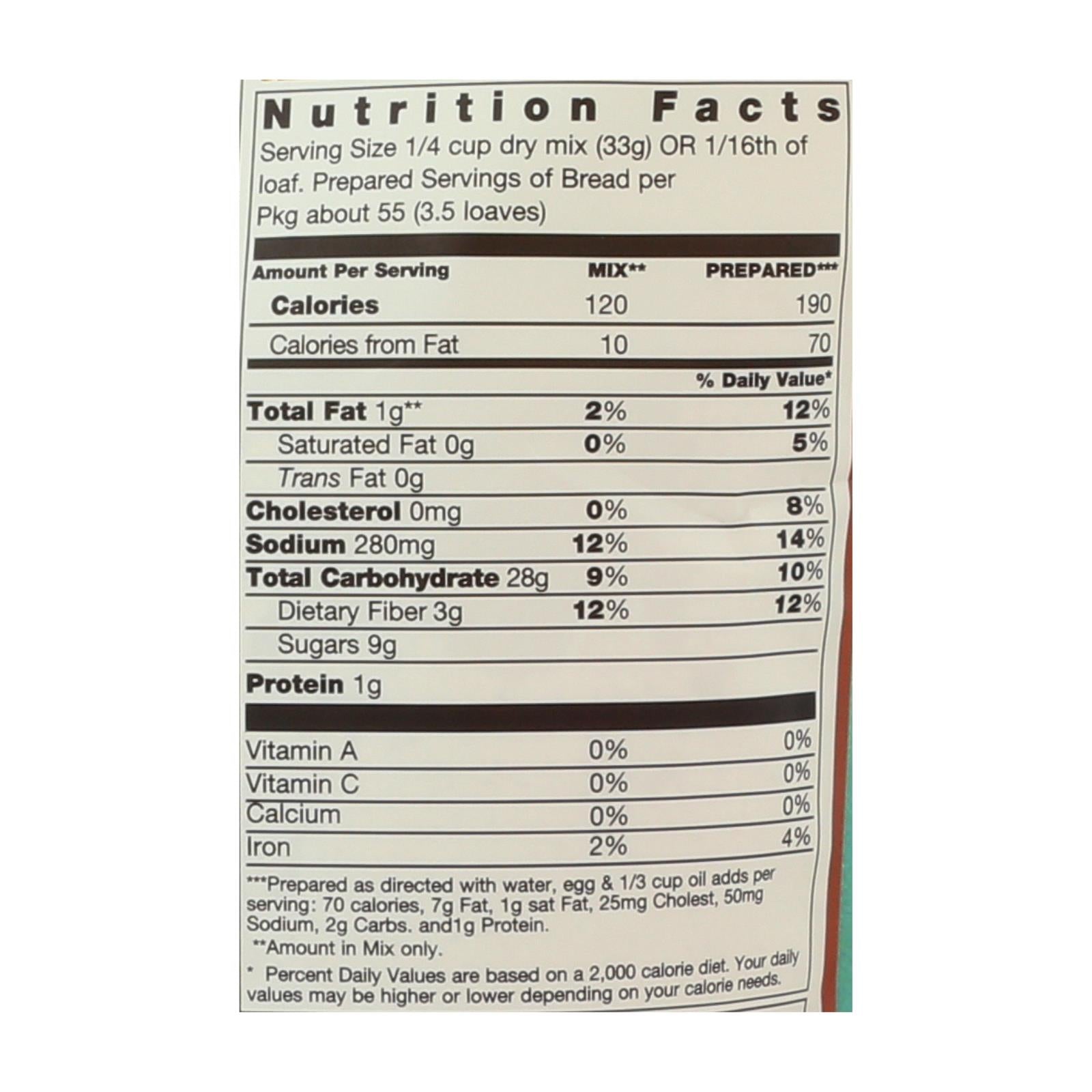 Pamela's Gluten-Free Organic Bread Mix, 4 lb Bag - Case of 3, Natural and Delicious Baking Blend