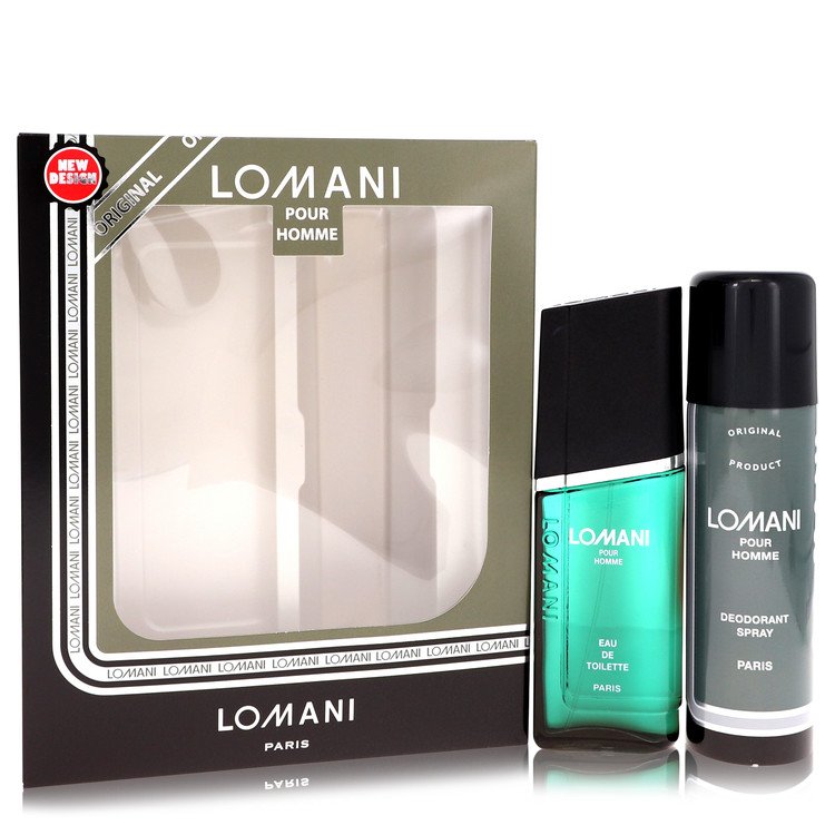 Lomani Gift Set -- 3.4 oz Eau De Toilette Spray + 6.7 oz Deodorant Spray for Men
