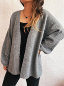 Open Front Long Sleeve Cardigan
