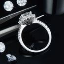2 Carat Moissanite 925 Sterling Silver Ring