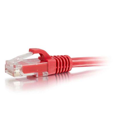 7Ft Red Cat6 Snagless Ethernet Patch Cable - 550MHz, High-Speed Network Connectivity