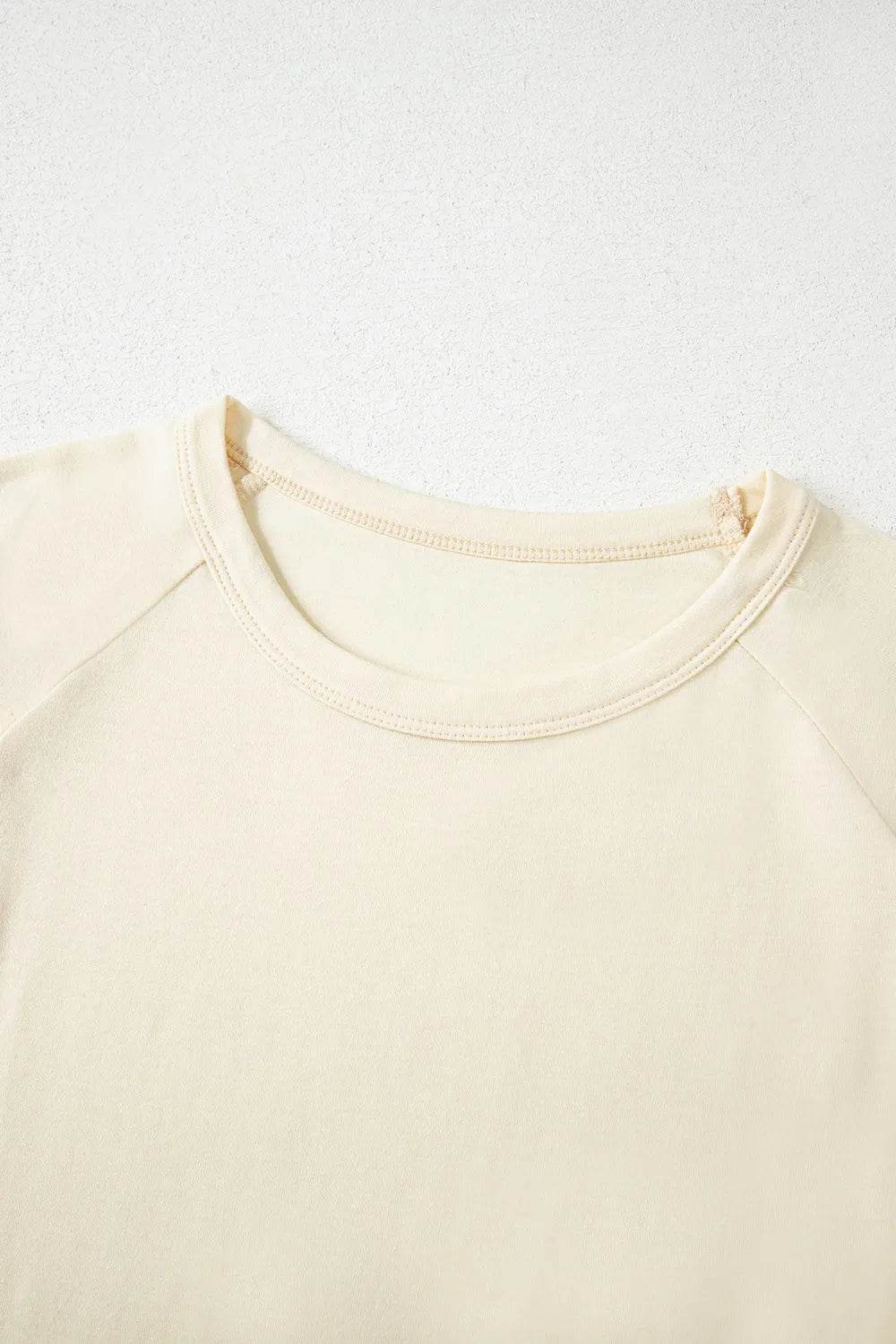 Slightly Stretchy Color Block T-Shirt with Stitched Sleeves for Effortless Style - Store 42