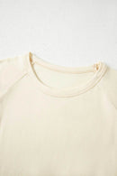 Slightly Stretchy Color Block T-Shirt with Stitched Sleeves for Effortless Style - Store 42