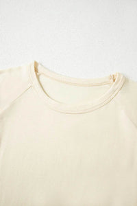 Slightly Stretchy Color Block T-Shirt with Stitched Sleeves for Effortless Style - Store 42