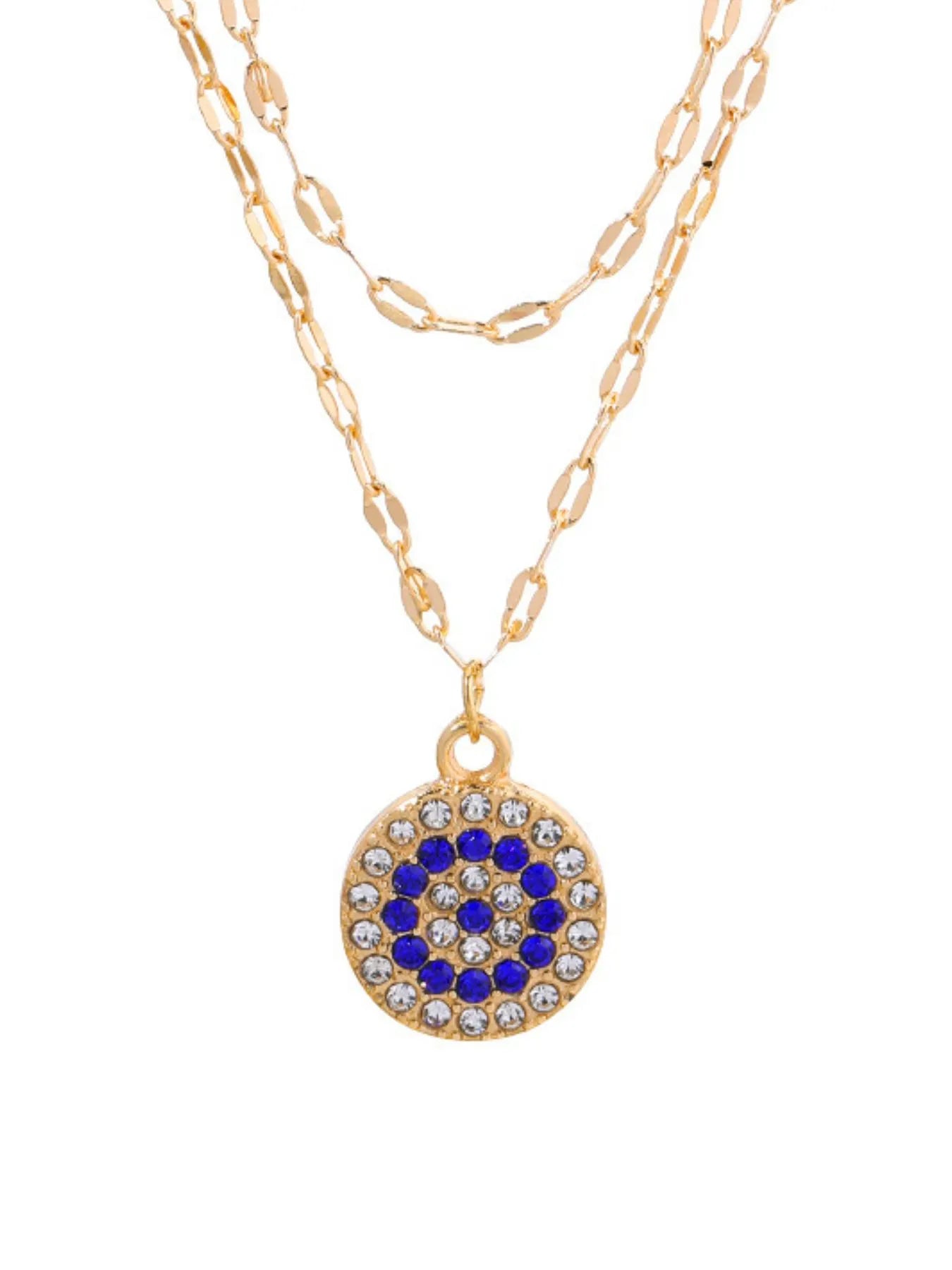 18K Gold-Plated Inlaid Zircon Layered Necklace