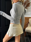 Johnny Collar Long Sleeve T-Shirt