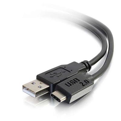6Ft USB 2.0 USB-C to USB-A Cable - Reliable Data Transfer, M/M - Black