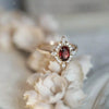 Elegant 925 Sterling Silver Zircon Ring with 18K Gold-Plated Finish - Gift Box Included - Store 42