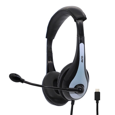 AVID AE-36 USB-C Headset With Noise-Canceling Mic For Classroom & Remote Learning