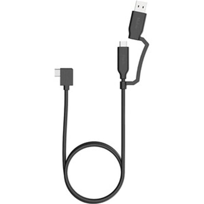 Mobile Pixels 2-in-1 USB Cable - 20Gbps Fast Data Transfer, USB-C & USB-A, 4A Power
