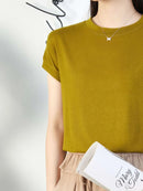 Round Neck Short Sleeve T-Shirt