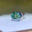 10 Carat Moissanite 925 Sterling Silver Signet Ring - Store 42
