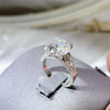 5 Carat Moissanite 925 Sterling Silver Ring Transparent