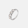 18K Gold-Plated Stainless Steel Zircon Ring - Elegant Inlaid Design for Stylish Wear - Store 42