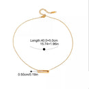 Elegant 18K Gold-Plated Pendant Necklace with Rhinestones - Adjustable Length Options - Store 42