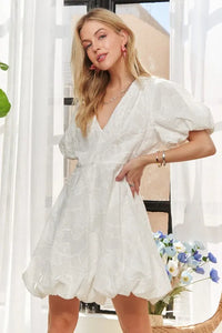 ADORA Puff Sleeve Floral Dress