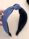 Trendy Knotted Polyester Wide Headband - Comfortable 2 Inch Width, Stylish & Versatile Accessory - Store 42