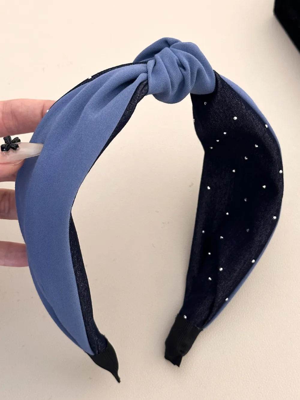 Trendy Knotted Polyester Wide Headband - Comfortable 2 Inch Width, Stylish & Versatile Accessory