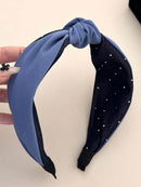 Trendy Knotted Polyester Wide Headband - Comfortable 2 Inch Width, Stylish & Versatile Accessory - Store 42