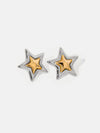 Elegant 18K Gold-Plated Stainless Steel Star Stud Earrings - Lightweight, Durable Design - Store 42