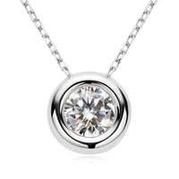 1 Carat Moissanite Necklace in 925 Sterling Silver - Stunning D Color & VVS1 Clarity - Store 42