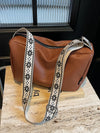 PU Leather Adjustable Strap Crossbody Bag Caramel One Size