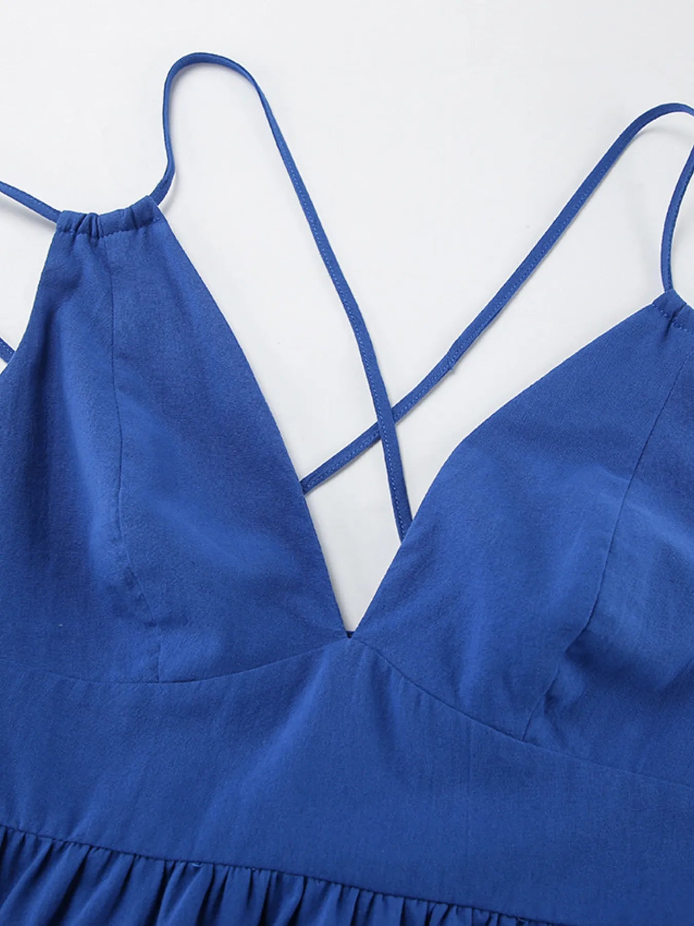 V-Neck Tiered Maxi Cami Dress