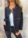Full Size Button Up Long Sleeve Cardigan Plus Size - Store 42
