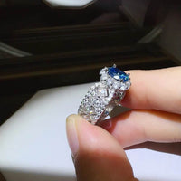 1 Carat Moissanite Zircon 925 Sterling Silver Ring - Store 42