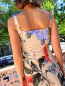 Printed Square Neck Maxi Dress
