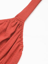 V-Neck Wide Strap Midi Cami Dress