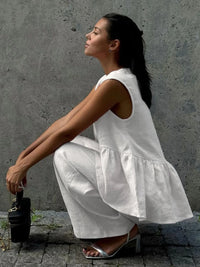 V-Neck Vest and Pants Set