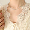 Elegant 18K Gold-Plated Titanium Steel Charm Necklace - 15.7 Inch Adjustable Length - Store 42