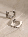 18K Gold-Plated Stainless Steel Square Earrings - Elegant & Durable Jewelry for All Occasions - Store 42