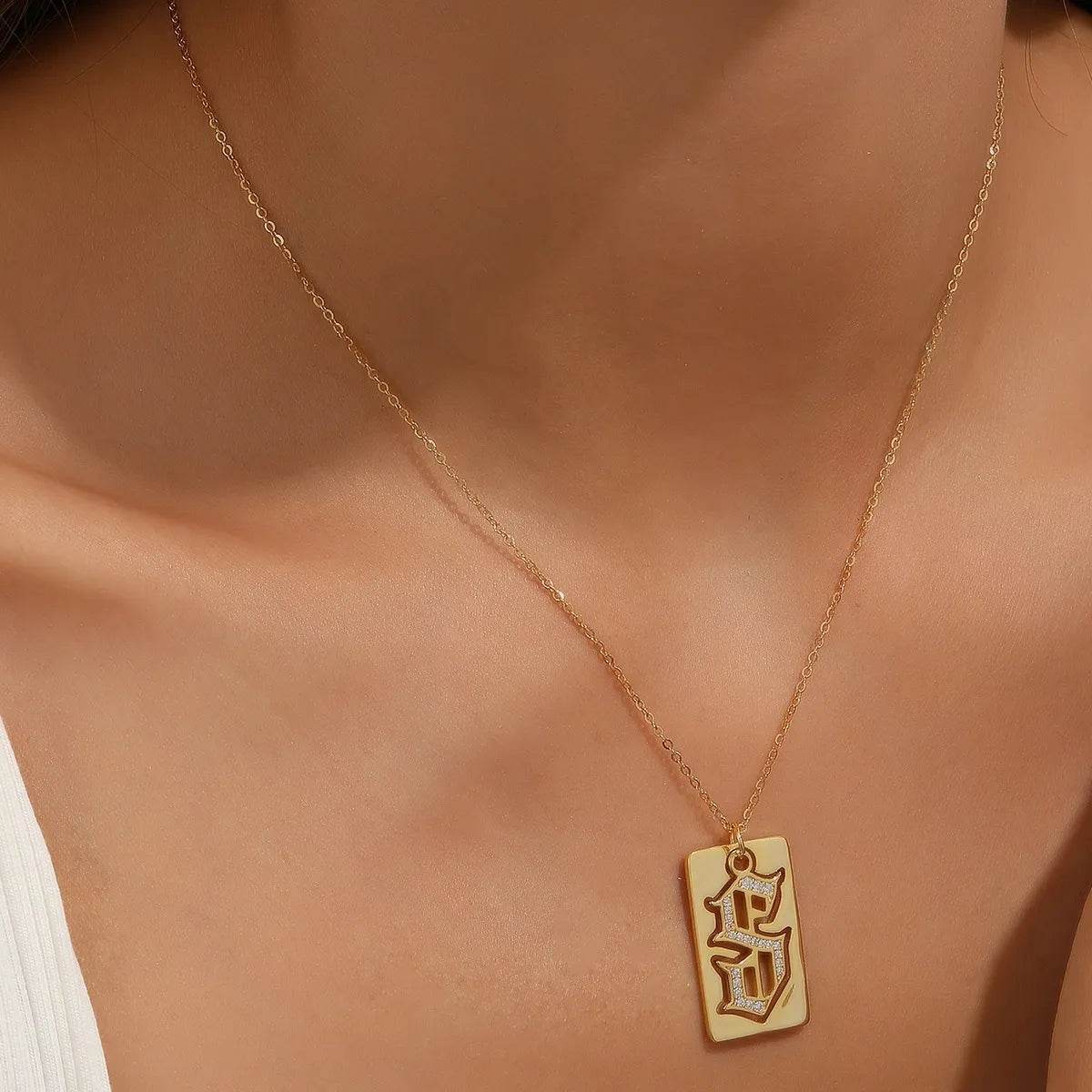 Elegant 925 Sterling Silver Letter S Pendant Necklace with 0.17ct Moissanite - 18K Gold-Plated