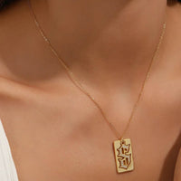 Elegant 925 Sterling Silver Letter S Pendant Necklace with 0.17ct Moissanite - 18K Gold-Plated - Store 42