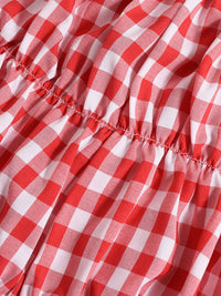 Plaid Halter Neck Cami and Shorts Set