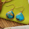 Elegant 18K Gold-Plated Natural Stone Earrings for Stylish Everyday Wear - Store 42