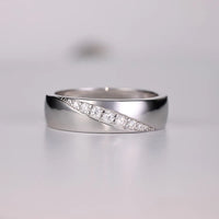 925 Sterling Silver Moissanite Ring Silver