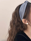 Trendy Knotted Polyester Wide Headband - Comfortable 2 Inch Width, Stylish & Versatile Accessory - Store 42