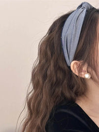 Trendy Knotted Polyester Wide Headband - Comfortable 2 Inch Width, Stylish & Versatile Accessory - Store 42